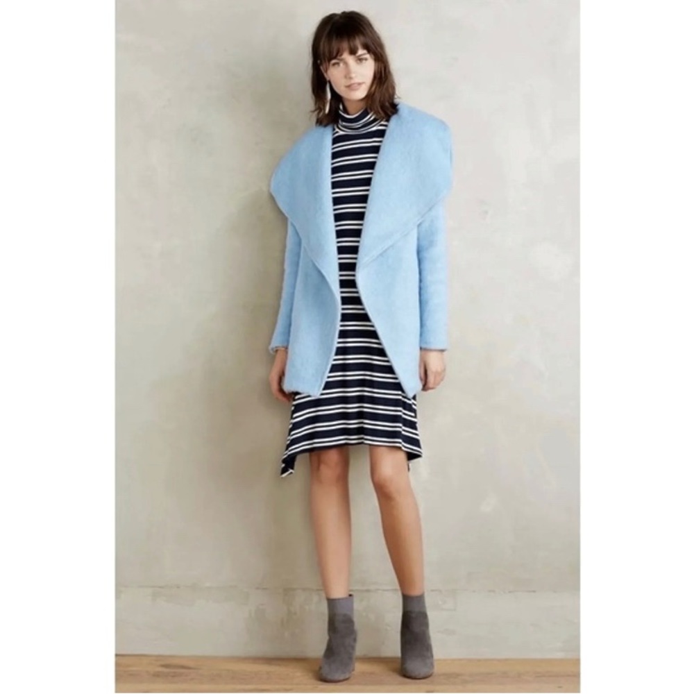 DOLAN East Coast Collection Robe Coat Sky Blue S EUC